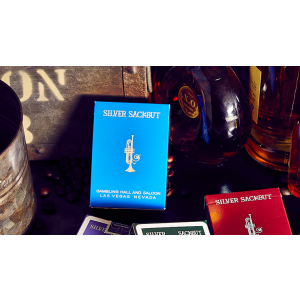 Silver Sackbut Playing Cards (Blue)