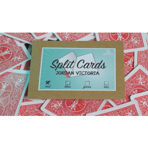 Split Cards 15 ct. (Red) by PCTC - Trick