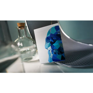 Memento Mori Blue Playing Cards