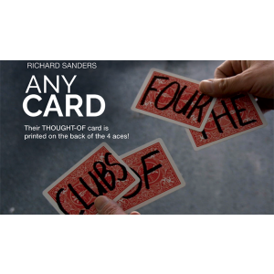Any Card (Gimmick and Online Instructions) by Richard Sanders - Trick