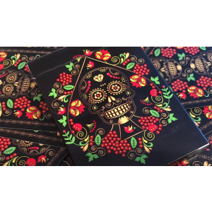 Calaveras de Azúcar Black Edition Playing Cards Printed by USPCC