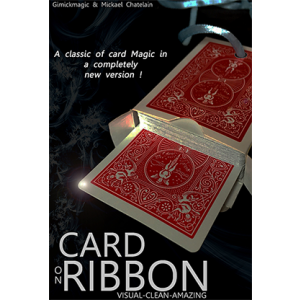 Card on Ribbon (RED) by Mickael Chatelain - Trick