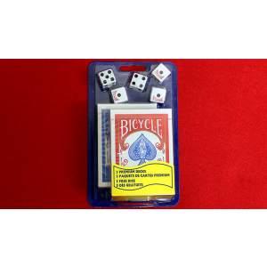Bicycle 2 Decks Standard Poker and 5 Dice Set
