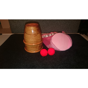 Exotic Wooden Chop Cup - Trick