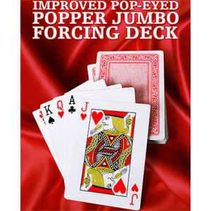 Improved Pop-Eyed Popper Jumbo Forcing Deck (Red) - Trick