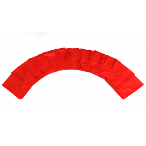 Silks 15 inch 12 Pack (Red) Magic by Gosh - Trick  (12 PACK IS 1 UNIT)