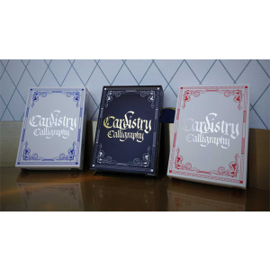 Cardistry Calligraphy (Blue) Playing Cards