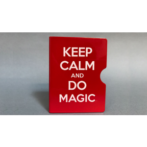 Keep Calm and Do Magic Card Guard (Red) by Bazar de Magia