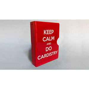 Keep Calm and Do Cardistry Card Guard (Red) by Bazar de Magia