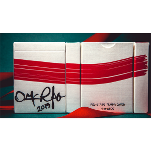 Red Stripe Playing Cards