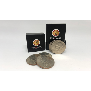 Perfect Shell Coin Set Eisenhower Dollar (Shell and 4 Coins D0202) by Tango Magic - Trick