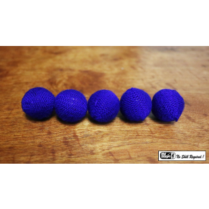 Crochet 5 Ball combo Set (1"/Blue) by Mr. Magic - Trick
