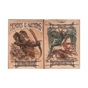 Heroes of the Nations (Dark Version) Playing Cards