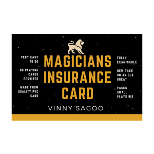 Magicians Insurance Card by Vinny Sagoo - Trick