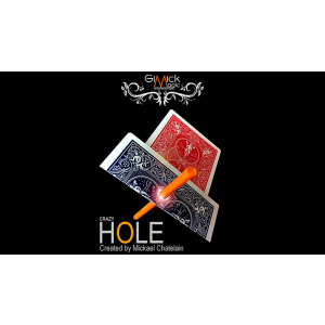 CRAZY HOLE Red (Gimmick and Online Instructions) by Mickael Chatelain - Trick