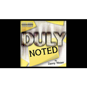 DULY NOTED Red (Gimmick and Online Instructions) by Danny Weiser - Trick