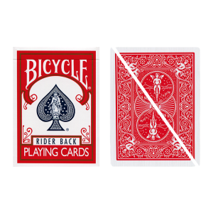 Split Pop Eyed Popper Deck Bicycle (Red)
