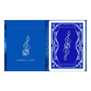 Treble Clef (Blue) Playing Cards