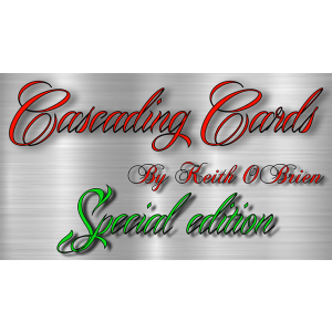 Special Edition Cascading Cards Bicycle Rider Back (Red) by Keith O'Brien - Trick