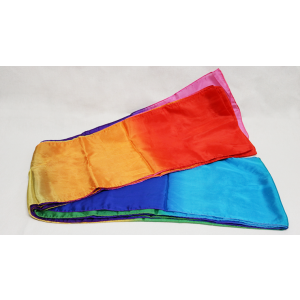 Multicolored Silk Streamer 9 inch by 30 ft from Magic by Gosh