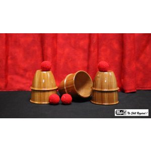 Cups and Balls (Wooden) by Mr. Magic - Trick