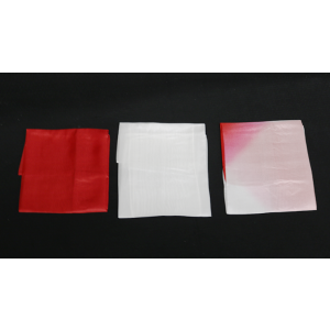 Silk 15 in (Half-Dyed) Red & White from Magic by Gosh