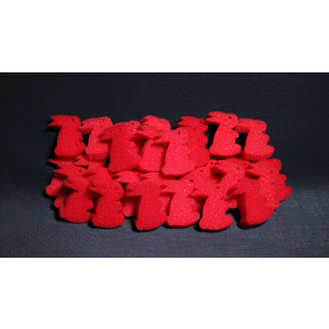 Ultra Soft Red Bunny Bag of 50 by Magic By Gosh