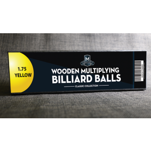 Wooden Billiard Balls (1.75" Yellow) by Classic Collections - Trick