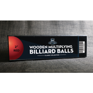 Wooden Billiard Balls (2" Red) by Classic Collections - Trick