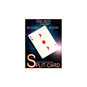SPLIT-CARD (Blue) by Mickael Chatelain - Trick