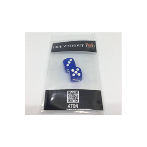 Dice Without Two CLEAR BLUE (2 Dice Set) by Nahuel Olivera Magic and Aton Games - Trick
