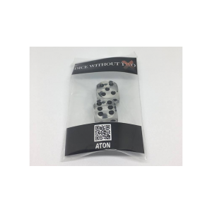 Dice Without Two CLEAR CRYSTAL (2 Dice Set)  by Nahuel Olivera Magic and Aton Games - Trick