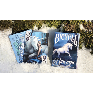 Anne Stokes Unicorns (Blue) Cards by USPCC