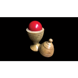 Deluxe Wooden Ball Vase by Merlins Magic - Trick