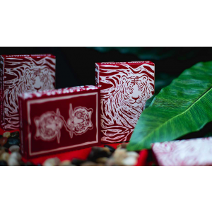 The Hidden King Red Luxury Edition Playing Cards by BOMBMAGIC