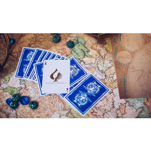 The Hidden King Blue Luxury Edition Playing Cards by BOMBMAGIC