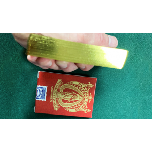 Limited Late 19th Century Square Faro Gilded (Red) Playing Cards