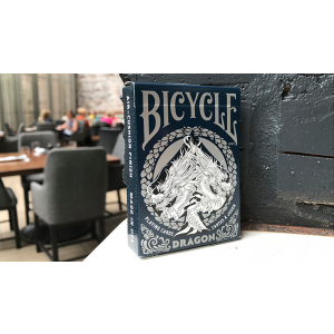 Bicycle Dragon Playing Cards (Blue) by USPCC