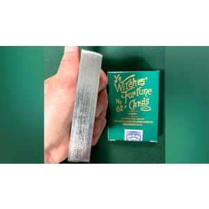 Limited Edition Ye Witches' Silver Gilded Fortune Cards (2 Way Back)(TEAL BOX)