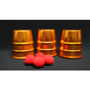Cups & Balls (Copper) by Zanders Magical Apparatus - Trick