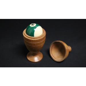 Deluxe Wooden Pool Ball Vase by Merlins Magic - Trick