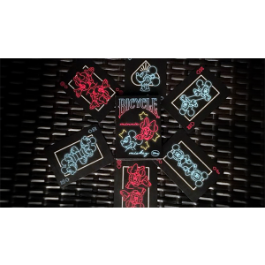 Mickey Mouse Neon Playing Cards