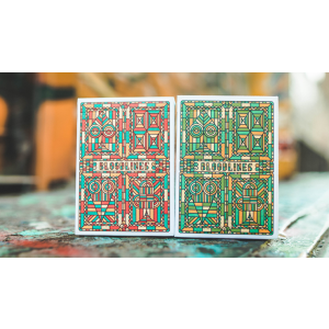 Bloodlines (Ruby Red) Playing Cards by Riffle Shuffle