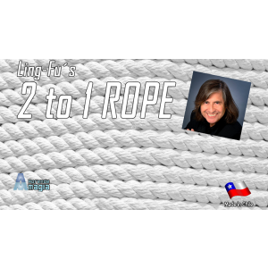2 TO 1 Rope (White) by Aprendemagia - Trick