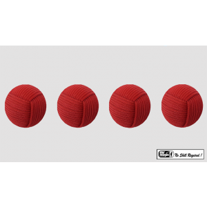 Rope Balls 1 inch / Set of 4 (Red) by Mr. Magic - Trick