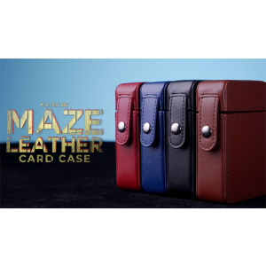 MAZE Leather Card Case (Black) by Bond Lee - Trick