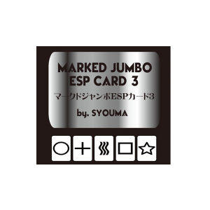Marked Jumbo ESP Cards (Black) by Tejinaya Magic - Trick