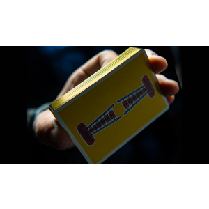 Gilded Vintage Feel Jerry's Nuggets (Yellow) Playing Cards