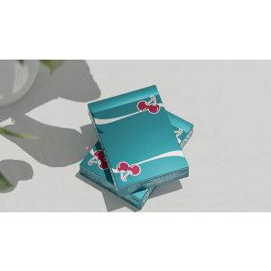 Cherry Casino (Tropicana Teal) Playing Cards by Pure Imagination Projects