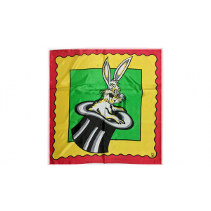 Rice Picture Silk 27" (Rabbit in Hat) by Silk King Studios - Trick